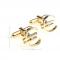 Gold Euro Symbol Cufflinks 3.JPG